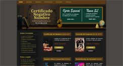 Desktop Screenshot of certificadonegativonombre.com